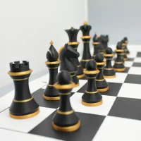 Supreme Gold Thread Collector’s Chess Set｜Classic Duel, Crowned with Craftsmanship