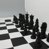 Chess Pieces with Relief Carving