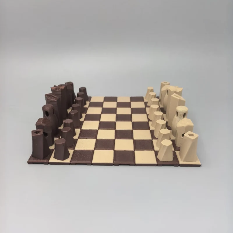 A Box, A World; Two Colors, Two Realms | Portable Cylinder Chess Set