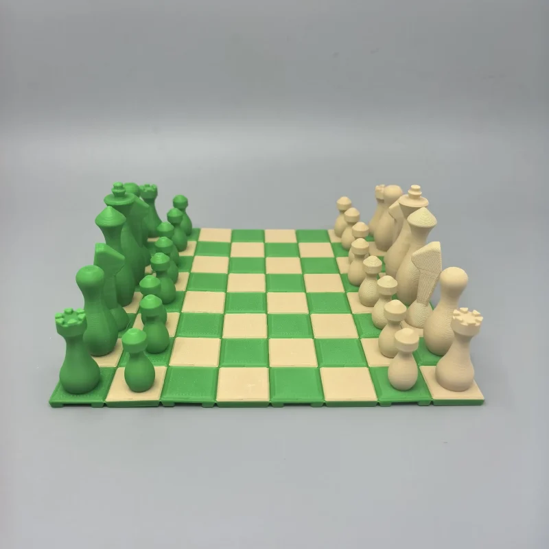 A Box, A World; Two Colors, Two Realms | Portable Cylinder Chess Set