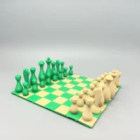 A Box, A World; Two Colors, Two Realms | Portable Cylinder Chess Set