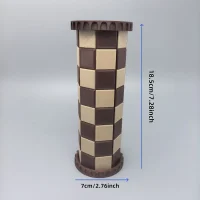 A Box, A World; Two Colors, Two Realms | Portable Cylinder Chess Set