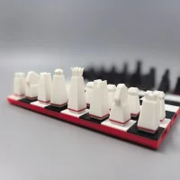 A Dual Chess Set, Two Games in One | Geometric Aesthetic 2-in-1 Game Set