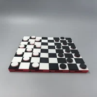 A Dual Chess Set, Two Games in One | Geometric Aesthetic 2-in-1 Game Set