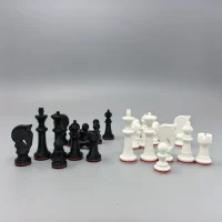 A Dual Chess Set, Two Games in One | Geometric Aesthetic 2-in-1 Game Set