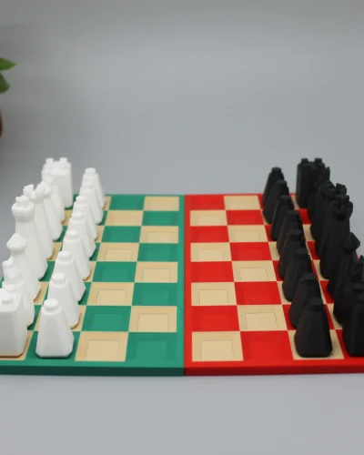 Christmas Limited Edition Chess Set | Minimalist Design, Two-Color Play