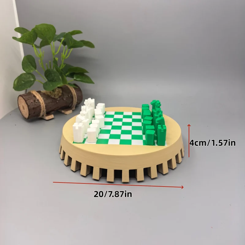Crown Chess｜Portable All-in-One 3D Printed Chess Set