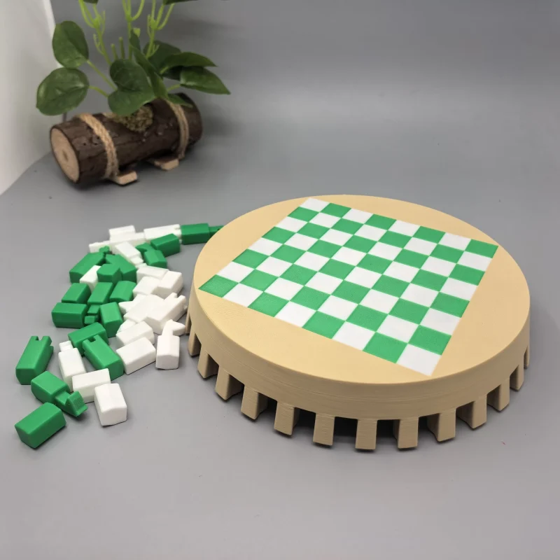 Crown Chess｜Portable All-in-One 3D Printed Chess Set