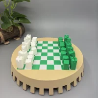 Crown Chess｜Portable All-in-One 3D Printed Chess Set