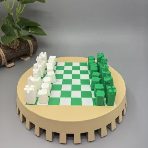 Crown Chess｜Portable All-in-One 3D Printed Chess Set