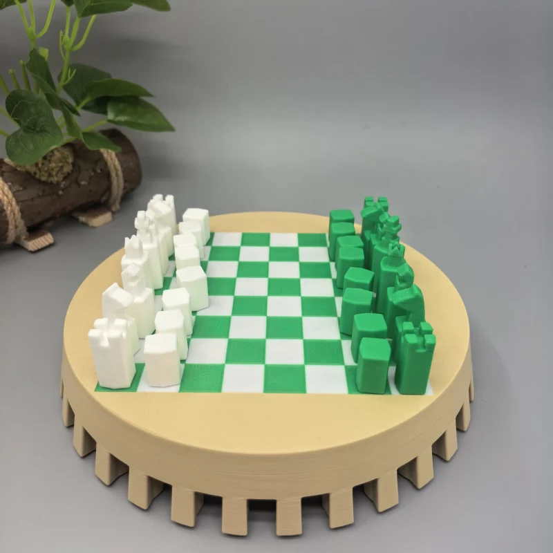Crown Chess｜Portable All-in-One 3D Printed Chess Set