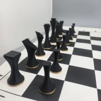 The Art of Geometric Reshaping｜Modern Minimalist 3D Printed Chess Set