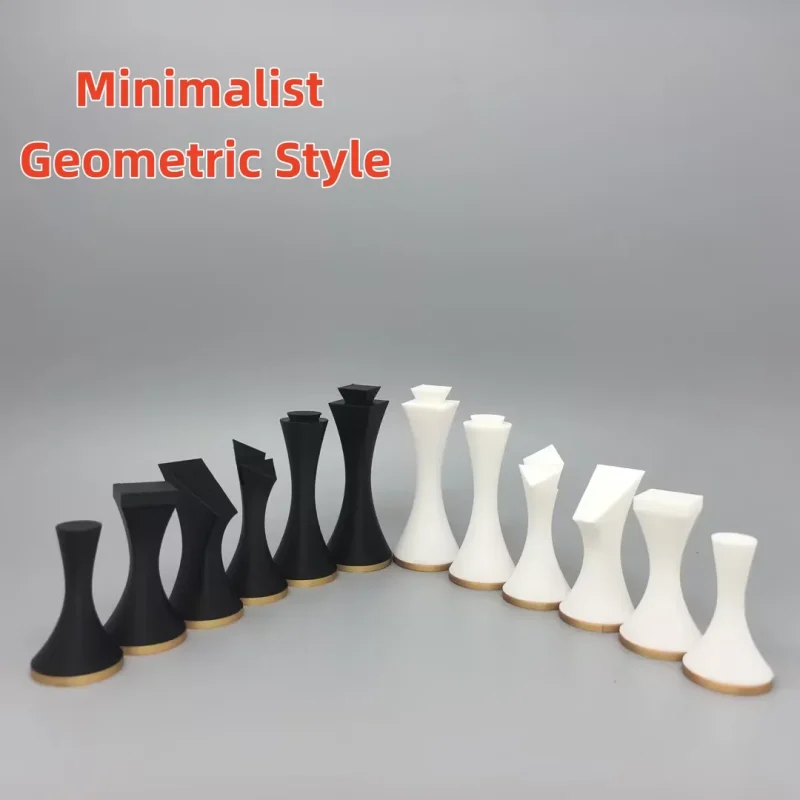 The Art of Geometric Reshaping｜Modern Minimalist 3D Printed Chess Set