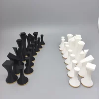 The Art of Geometric Reshaping｜Modern Minimalist 3D Printed Chess Set