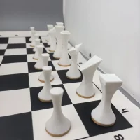 The Art of Geometric Reshaping｜Modern Minimalist 3D Printed Chess Set