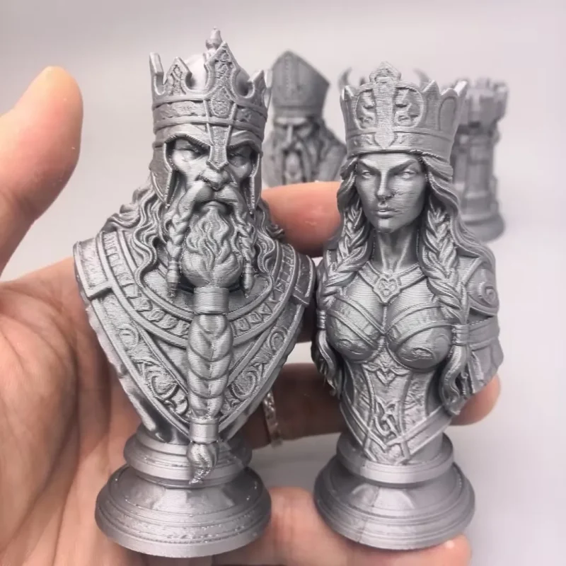 Viking Chess: Legacy of the North | Viking Heritage · Bust Chess Set