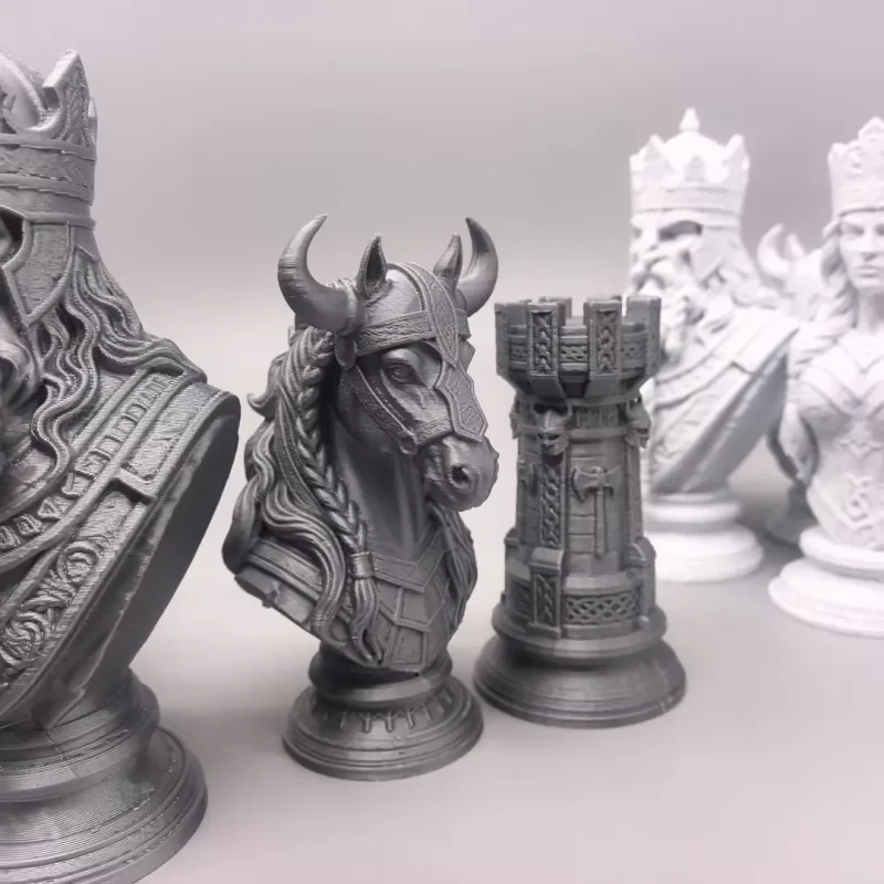 Viking Chess: Legacy of the North | Viking Heritage · Bust Chess Set