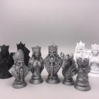 Viking Chess: Legacy of the North | Viking Heritage · Bust Chess Set