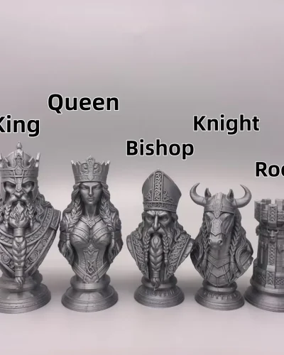 Viking Chess: Legacy of the North | Viking Heritage · Bust Chess Set