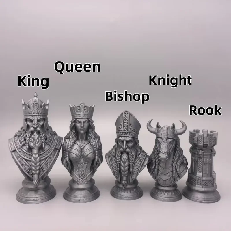 Viking Chess: Legacy of the North | Viking Heritage · Bust Chess Set
