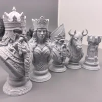 Viking Chess: Legacy of the North | Viking Heritage · Bust Chess Set