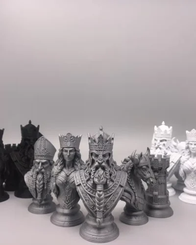 Viking Chess: Legacy of the North | Viking Heritage · Bust Chess Set