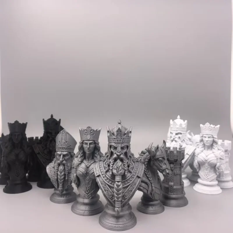 Viking Chess: Legacy of the North | Viking Heritage · Bust Chess Set