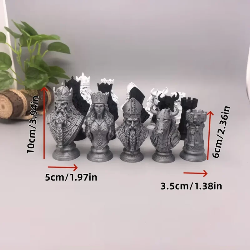 Viking Chess: Legacy of the North | Viking Heritage · Bust Chess Set