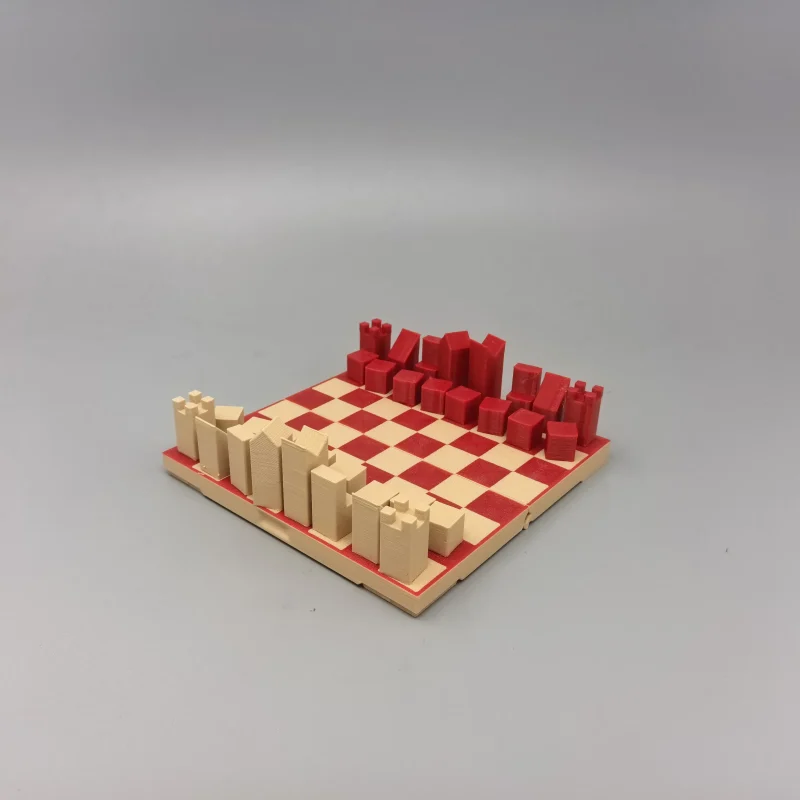 Pocket-Sized 3D Chess | Integrated Storage, Two Color Options