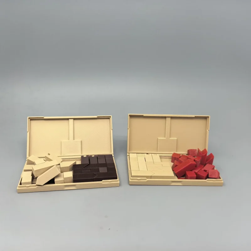 Pocket-Sized 3D Chess | Integrated Storage, Two Color Options