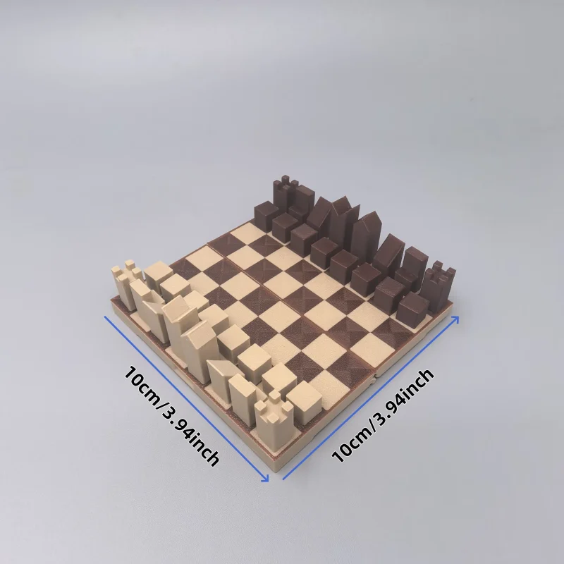 Pocket-Sized 3D Chess | Integrated Storage, Two Color Options
