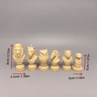 Jungle Game｜3D Printed Animal-Themed Chess Set