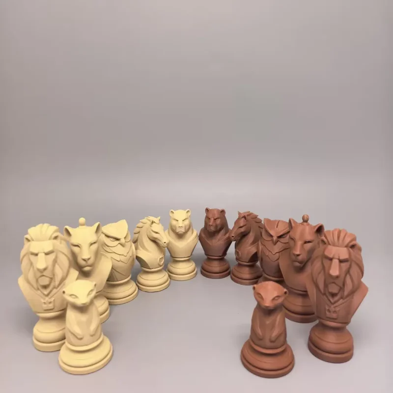 Jungle Game｜3D Printed Animal-Themed Chess Set