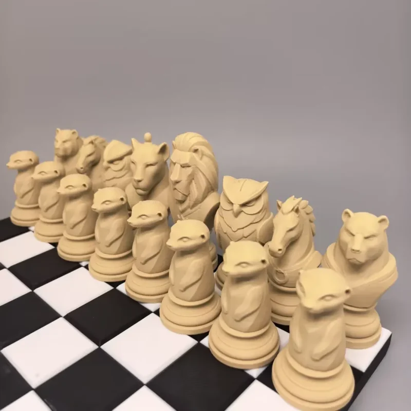 Jungle Game｜3D Printed Animal-Themed Chess Set